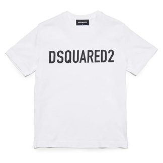 DSQUARED2 Relaxed Logo T-Shirt Kids Regular Fit T-Shirts White DQ100 for sale