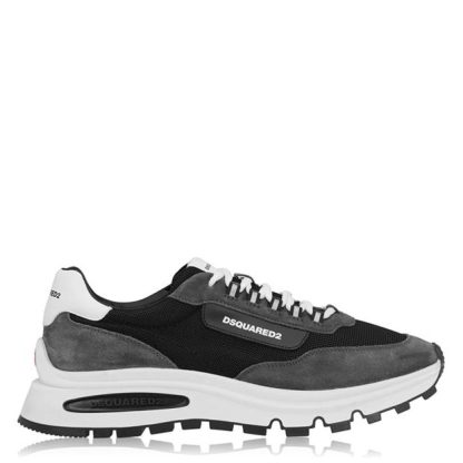 DSQUARED2 Run Ds2 Trainers Men Runners Black/Grey for sale