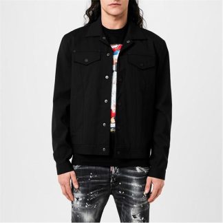 DSQUARED2 Shirt Jacket Men Black  for sale