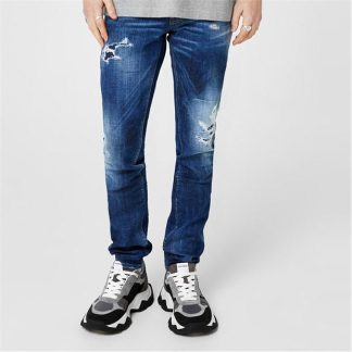 DSQUARED2 Slim Distressed Effect Jeans Men Navy  for sale