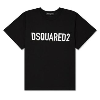 DSQUARED2 Slouch Logo T-Shirt Kids Regular Fit T-Shirts Black DQ900 for sale