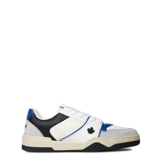 DSQUARED2 Spiker Sneaker Men Low Trainers Bianc/Blu/Nero for sale