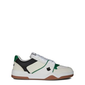 DSQUARED2 Spiker Sneaker Men Low Trainers White/Green for sale