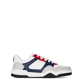 DSQUARED2 Spiker Sneakers Men Low Trainers White/Red/Blue for sale