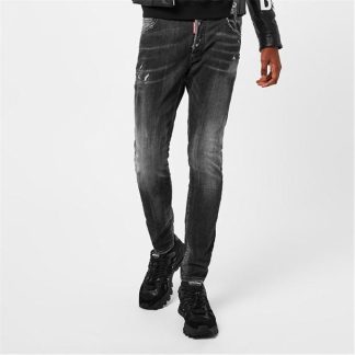 DSQUARED2 Super Twinky Jeans Men Black 900  for sale