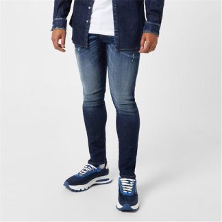 DSQUARED2 X Manchester City Dark Sky Wash Classic Kenny Jeans Men Navy Blue  for sale