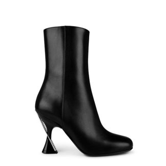 GUCCI 95mm Leather Ankle Boots Women Black  for sale