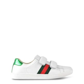 GUCCI Ace Leather Trainers Unisex Juniors Kids White 9085  for sale