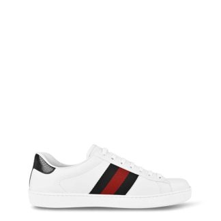 GUCCI Ace Trainers With Web Men Low Trainers Wht/BRB 9072 for sale