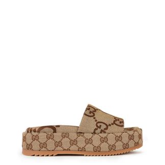 GUCCI Angelina Sliders Women Camel 2580  for sale