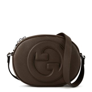 GUCCI Blondie Mini Shoulder Bag Women Craclet Brown  for sale