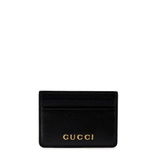 GUCCI Card Case With Script Women Black  for sale