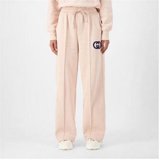 GUCCI Cotton Jersey Jogging Trousers Women Soft Pink/Mi  for sale