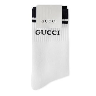 GUCCI Cotton Socks Men White  for sale