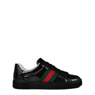 GUCCI Crystal Ace Trainers Men Low Trainers Black for sale