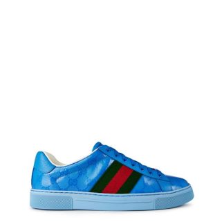 GUCCI Crystal Ace Trainers Men Low Trainers Blue for sale