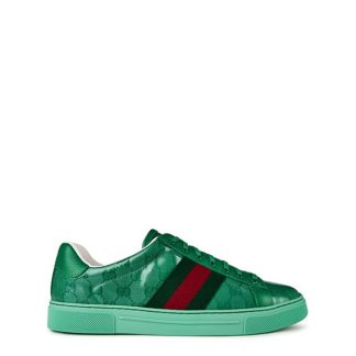 GUCCI Crystal Ace Trainers Men Low Trainers Green for sale