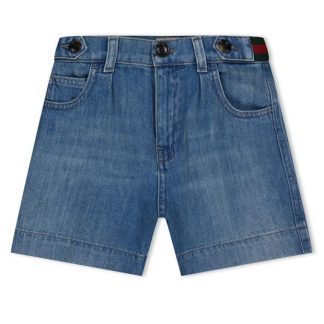 GUCCI Denim Bermuda Shorts Juniors Kids Blue 447  for sale