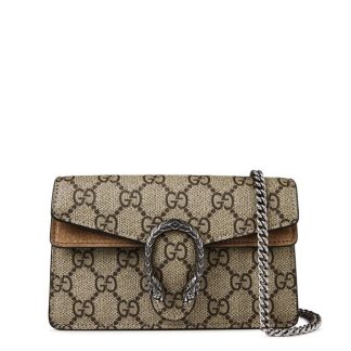 GUCCI Dionysus Gg Supreme Super Mini Bag Women Beige 8642  for sale