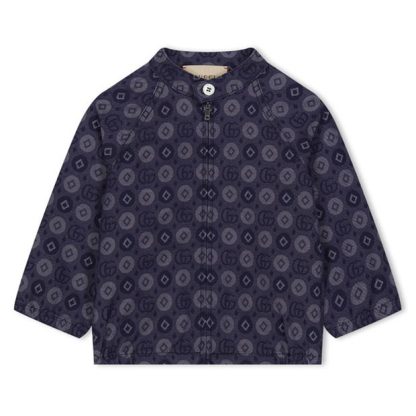 GUCCI Double G Logo Jacket Infants Kids Blue 4390  for sale