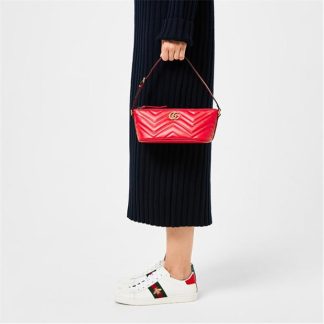 GUCCI Double G Marmont Shoulder Bag Women Bright Poppy  for sale