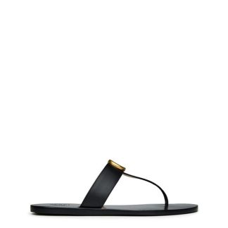 GUCCI Double G Thong Sandals Women Black 1000  for sale