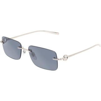 GUCCI GUCCI S GG1703S Sn53 Unisex Rectangle Sunglasses Silver/Blue for sale