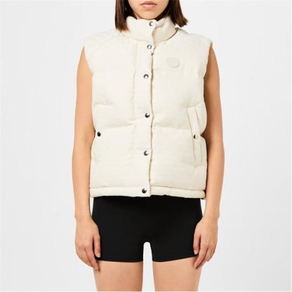 GUCCI Gg Canvas Gilet Women Cream 9042  for sale