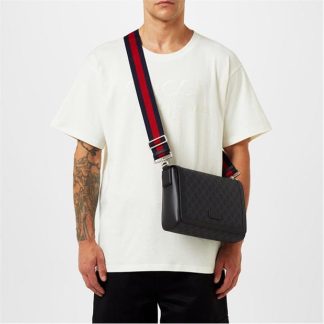 GUCCI Gg Crossbody Bag Unisex Black  for sale