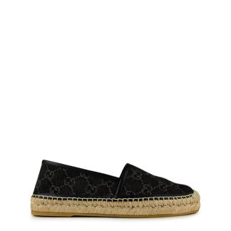 GUCCI Gg Espadrille Women Black Med Grey  for sale