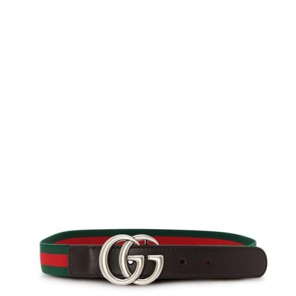 GUCCI Gg Interlock Web Belt Junior Unisex Grn/Red 2061  for sale