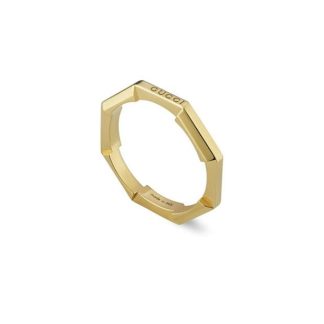 GUCCI Gg Link To Love Ring Women Yellow Gold  for sale