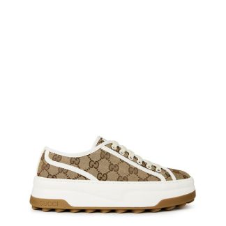 GUCCI Gg Low-Top Sneakers Women Chunky Trainers Beige 9745 for sale