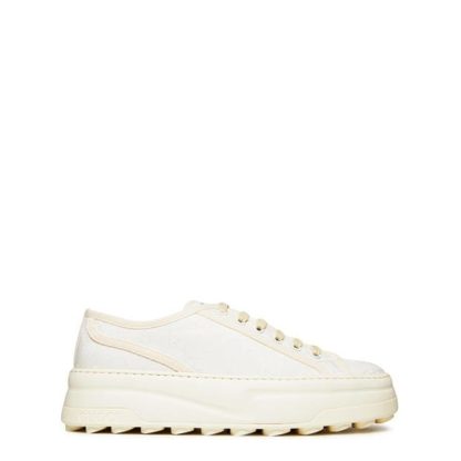 GUCCI Gg Low-Top Sneakers Women Chunky Trainers White 9044 for sale