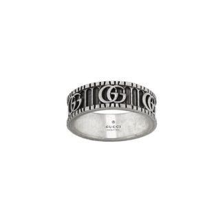 GUCCI Gg Marmont Band Ring Unisex Sterling Silver  for sale