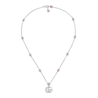 GUCCI Gg Marmont Chain Necklace Women Sterling Silver  for sale