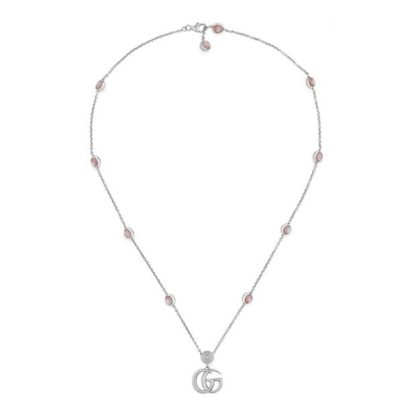 GUCCI Gg Marmont Chain Necklace Women Sterling Silver  for sale