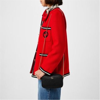 GUCCI Gg Marmont Mini Shoulder Bag Women Mini Bags Nero for sale