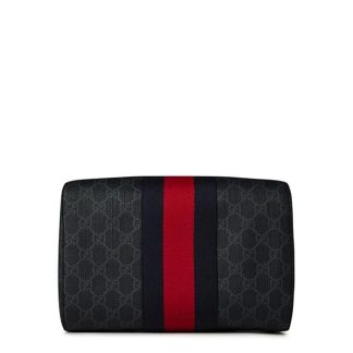 GUCCI Gg-Monogrammed Canvas Wash Bag Unisex Black  for sale