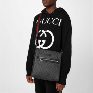 GUCCI Gg Reporter Bag Unisex Black 1095  for sale