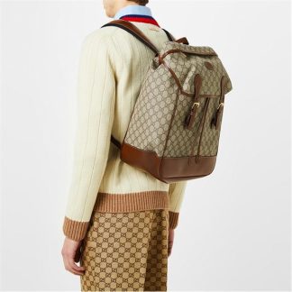 GUCCI Gg Retro Backpack Unisex Brown 8405  for sale