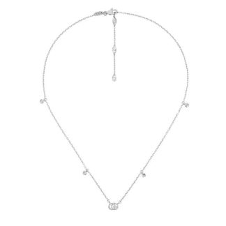 GUCCI Gg Running Necklace Women White Gold  for sale