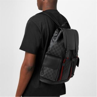 GUCCI Gg Supreme Backpack Unisex Black 1071  for sale