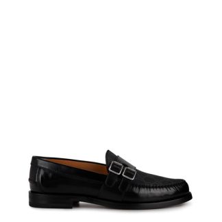 GUCCI Gg Supreme Buckle Loafers Men Loafers Blck/Gry GG for sale