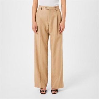 GUCCI Gg Trousers Women Camel  for sale