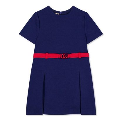 GUCCI Gucci Belt Dress Jn44 Kids Navy 4215  for sale