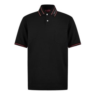 GUCCI Gucci Cllr Logo Polo Sn44 Men Short Sleeve Polos Black for sale