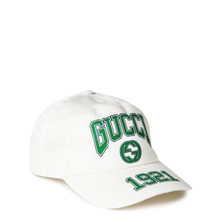 GUCCI Gucci College Sn42 Men Baseball Caps White/Green for sale