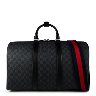 GUCCI Gucci Duffle Bag Sn44 Unisex Gg Black  for sale