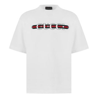 GUCCI Gucci Fake Logo Tee Sn44 Men White  for sale